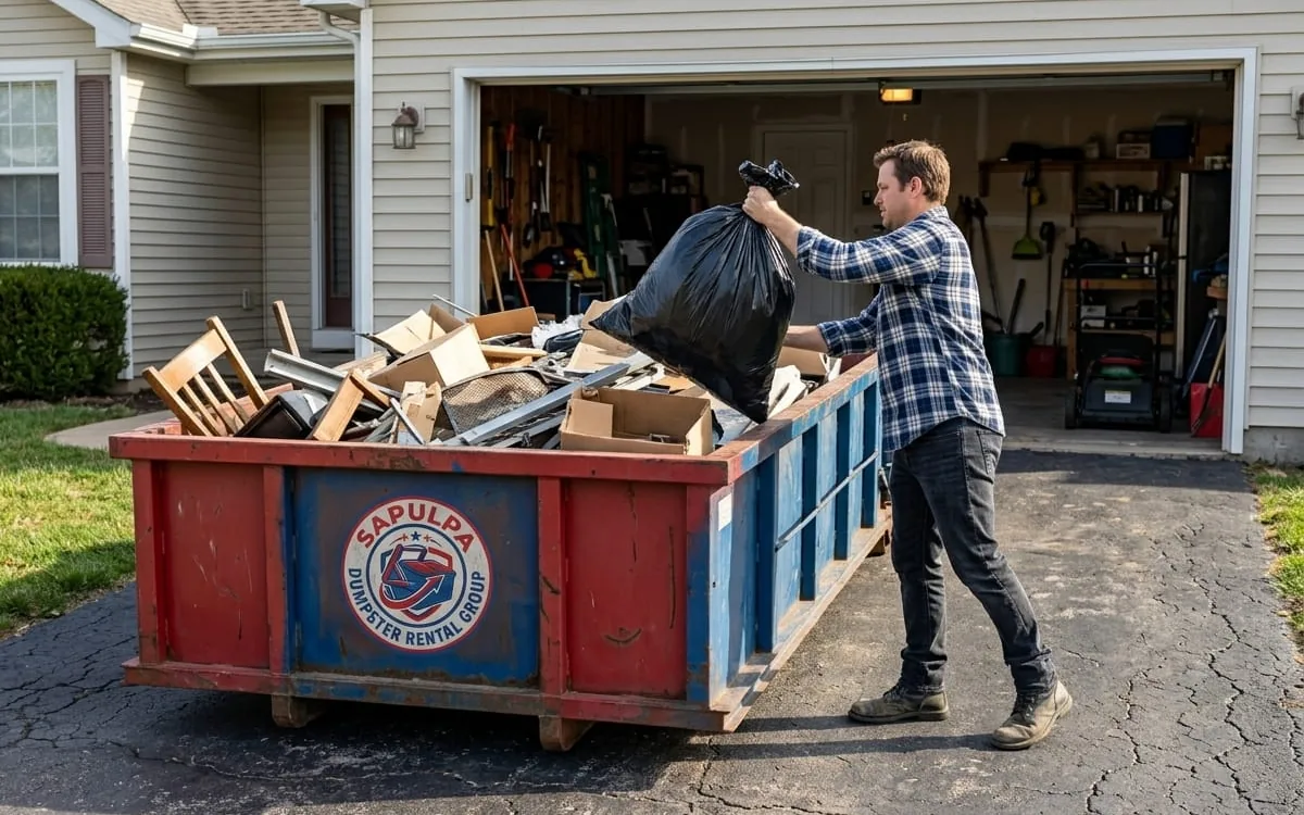 Dumpster rental in Oakhurst OK Roll-off dumpster rental serving Oakhurst, OK