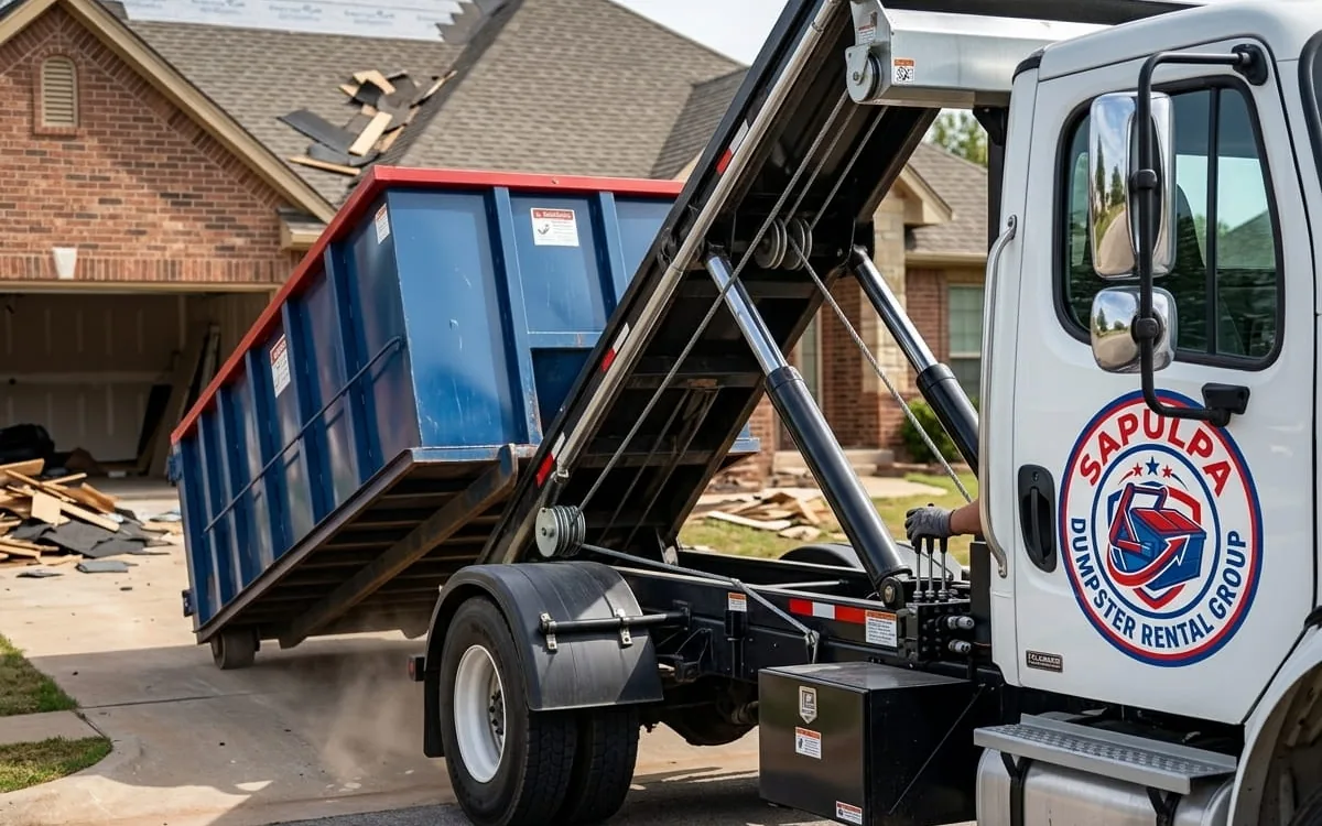 Roof Tear-Offs in Sapulpa: Sizing a Dumpster by Shingle Weight